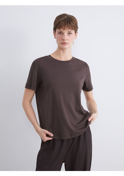 Yeni Sezon Bisiklet Yaka Kadın Tişört