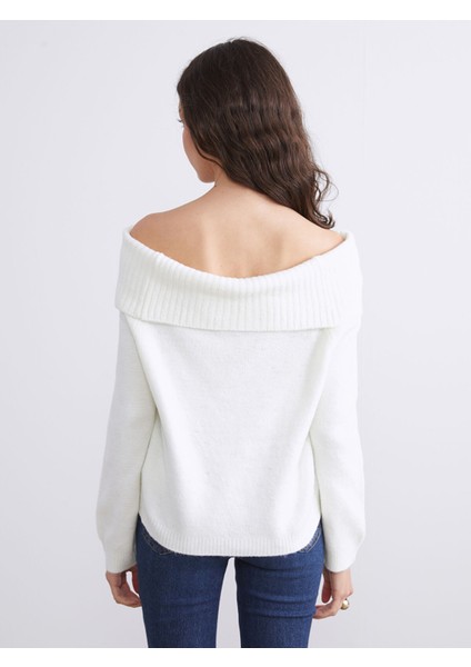 Yeni Sezon Kayık Yaka Kadın Triko Kazak fırsatları