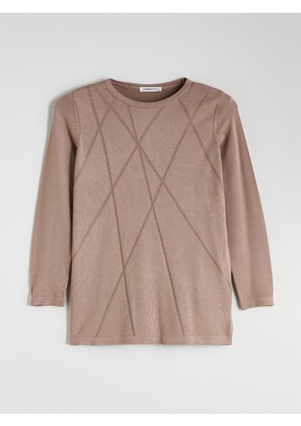 Yeni Sezon Bisiklet Yaka Taşlı Kadın Triko Kazak indirimleri