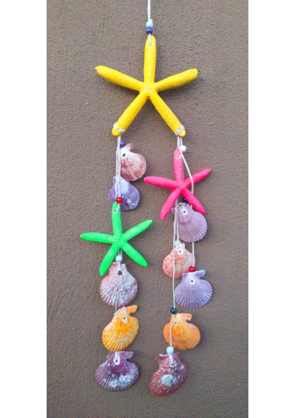 Üçlü Deniz Yıldızı Duvar Bahçe Balkon Süsü Ev Dekor Hediyelik Eşya modelleri