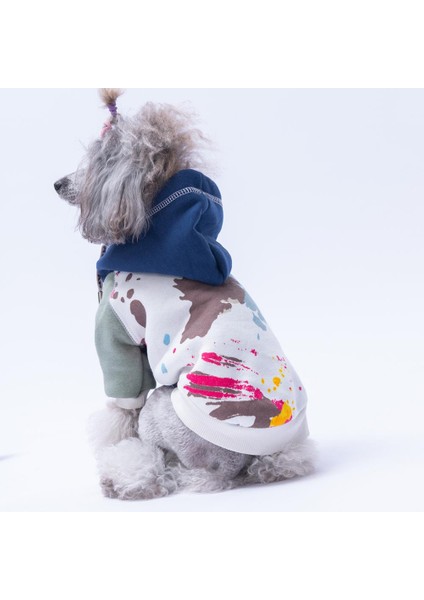 Lacivert Rio Köpek Hoodie Köpek Sweat Köpek Kıyafeti Kedi Kıyafeti