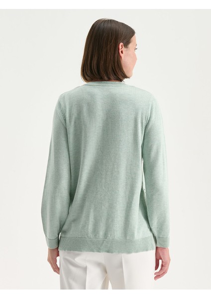 Yeni Sezon Bisiklet Yaka Kadın Triko Hırka fırsatları