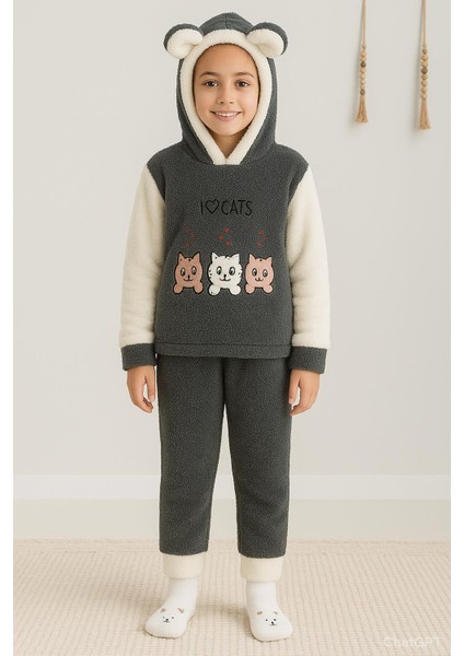 Kız Çocuk Polar Welsoft Pijama Takımı – Soğuk Günler Için Sıcak Tutucu Yumuşak Kumaş 42582 Yeşil fırsatları