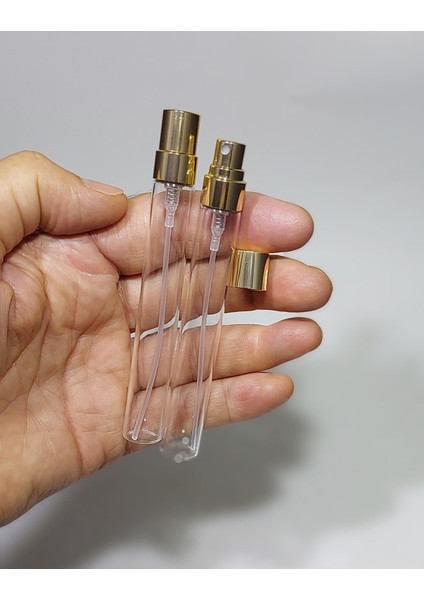 3 Adet 10 ml Gold Renk Parfüm Şişesi, Kolonya Şişesi Boş Fısfıs Sprey Şişe Genel Bakım Sprey