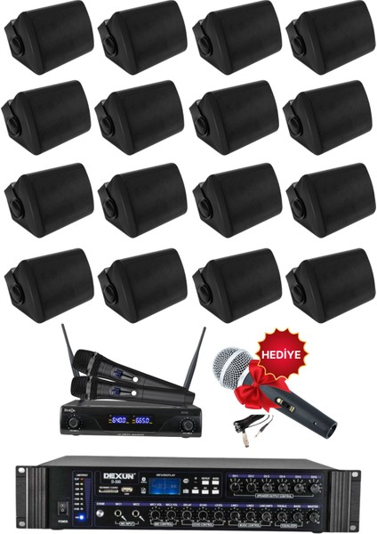 Drt-6 Sütun Hoparlör Mağaza Dükkan Kafe Seslendirme ve Okul Anons Sistemi