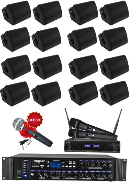 Drt-6 Sütun Hoparlör Mağaza Dükkan Kafe Seslendirme ve Okul Anons Sistemi modelleri