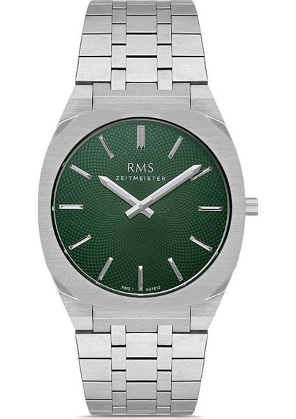 RMS.1.AG1612.06 Kristal Camlı Çelik Kordon Çelik Kasa 5 Atm Suya Dayanıklı Metalik Renk Erkek Kol Saati