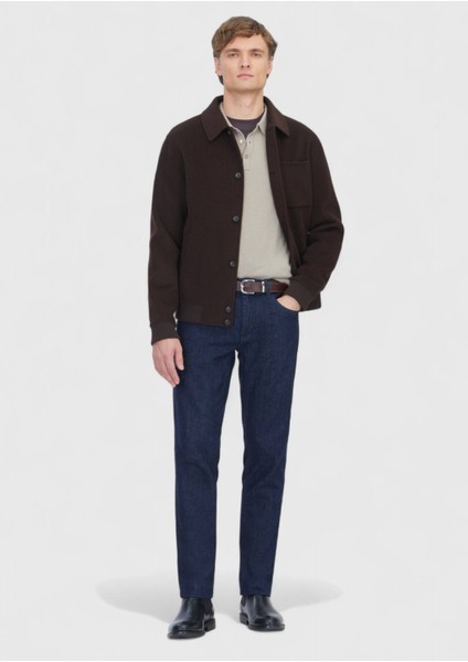 Kahverengi Regular Fit Dik Yaka Casual Örme Mont fiyatları