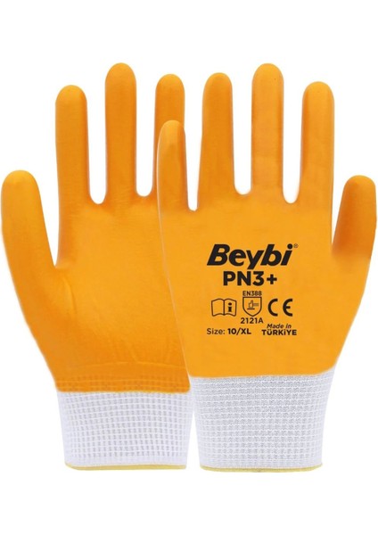 Pn3+ Sarı Iş Eldiveni Polyester Örme Nitril Beybi No:10 Royaleks Group - 1 Çift fiyatları