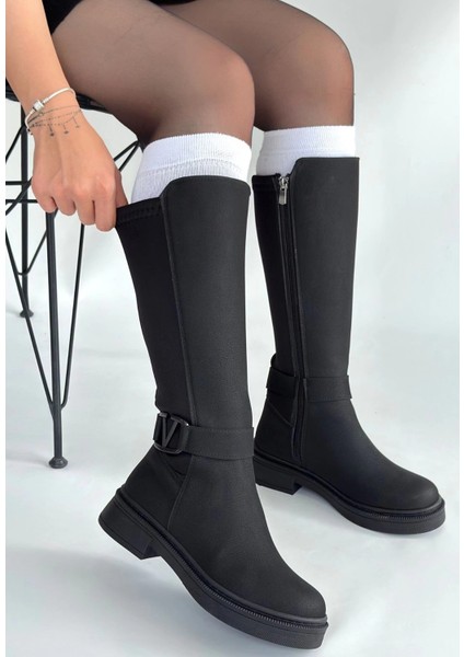 Diona Siyah Nubuk Çizme