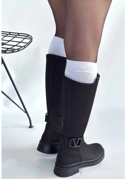 Diona Siyah Nubuk Çizme modelleri