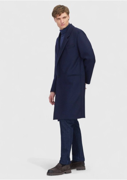 Lacivert Regular Fit Casual Örme Palto fiyatları