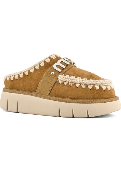 MU.FW531009A Kadın Terlik/ Panduf ( Ev ) MU.FW531001A Cog Mou Bounce Clog Metal Logo Cognac fiyatları