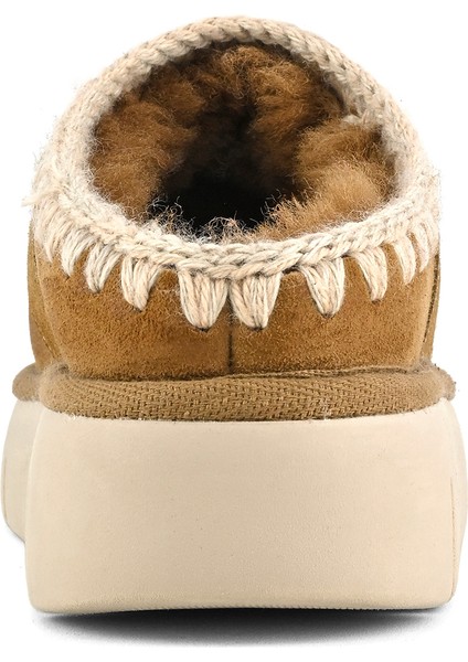 MU.FW531009A Kadın Terlik/ Panduf ( Ev ) MU.FW531001A Cog Mou Bounce Clog Metal Logo Cognac indirimleri