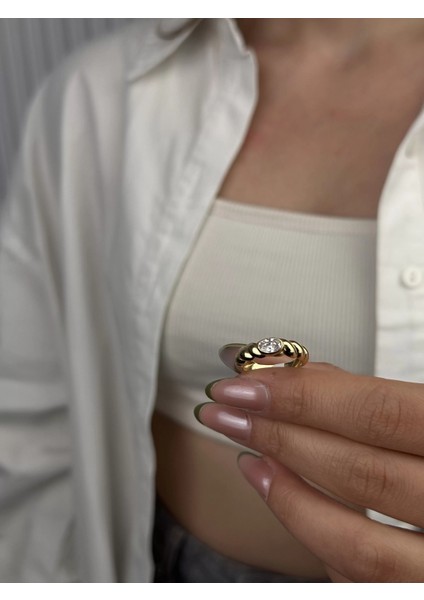 14 Ayar Altın Taşlı Yüzük 964 fiyatları