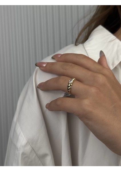 14 Ayar Altın Taşlı Yüzük 964 fırsatları