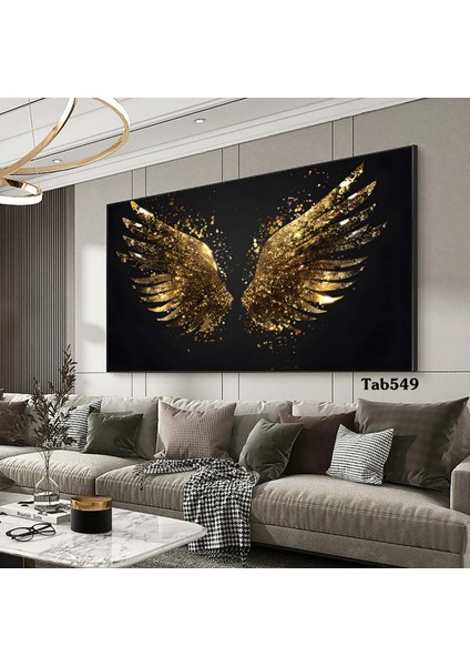 Melek Kanadı Kanvas (Led) Işıklı Tablo