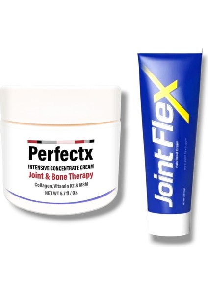 Perfectx Joint Cream + Joint Flex Vücut Ağrıları Için Bitkisel Masaj Kremi 2'li Fırsat