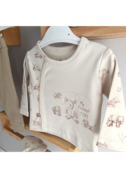 Bubles Toys Erkek Bebek 5 Li Hastane Çıkış Seti 0-3 Ay Bej fiyatları