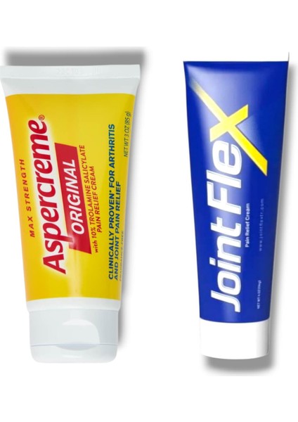 Aspercreme Ultra 50 ml + Joint Flex Vücut Ağrıları Için Bitkisel Masaj Kremi 2'li Fırsat