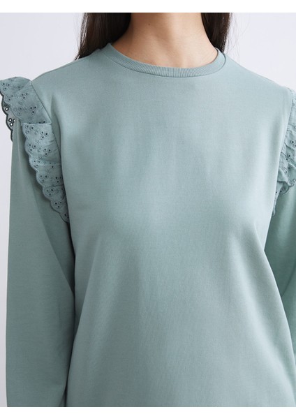 Yeni Sezon Bisiklet Yaka Kadın Sweatshirt Tunik modelleri
