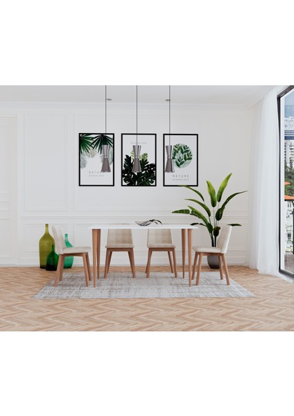 Datça Beyaz 120X67 cm Mutfak Masası fırsatları