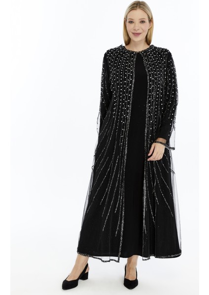 Betül 2'li Takım Taşlı Abaya
