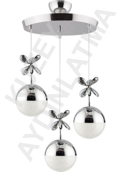 3'lü LED Kumandalı Krom Aydınlatma Seti, 3 Renk Seçeneğiyle Şık Tasarım indirimleri