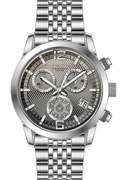 ADG1173.360 Kronograf Safir Camlı Çelik Kordon Çelik Kasa 10 Atm Suya Dayanıklı Metalik Renk Erkek Kol Saati