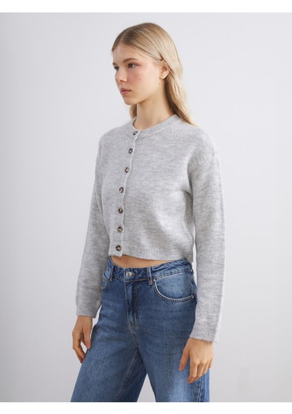 Yeni Sezon Bisiklet Yaka Kadın Triko Hırka