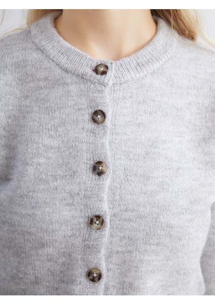 Yeni Sezon Bisiklet Yaka Kadın Triko Hırka modelleri