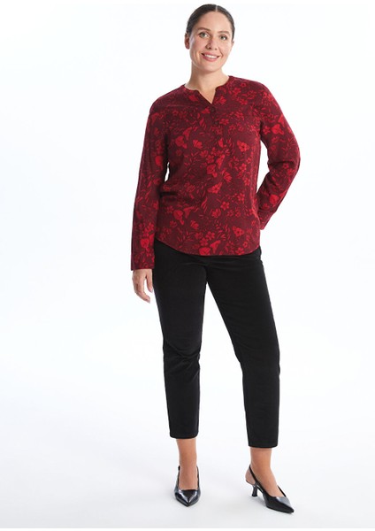 Yeni Sezon Beli Lastikli Kadife Kadın Pantolon