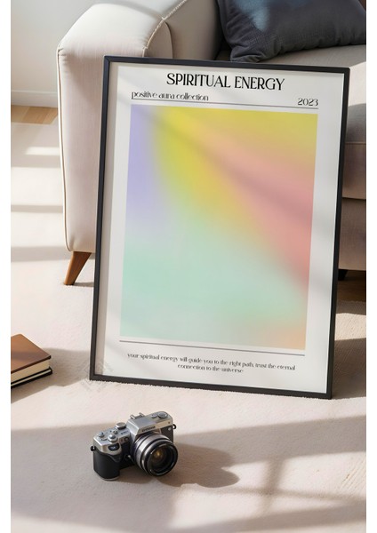 Aura Serisi Siyah Çerçeveli Poster, Tablo No:53