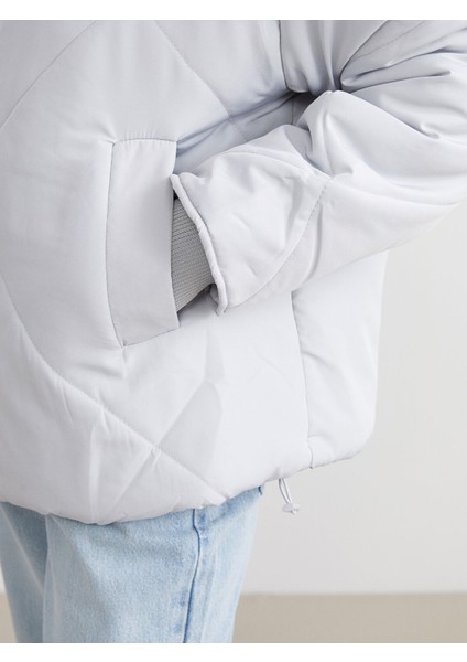 Yeni Sezon Dik Yaka Kapitone Oversize Kadın Şişme Mont fırsatları