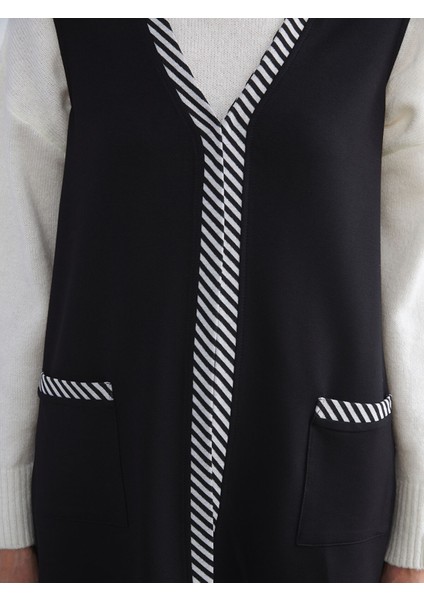 Yeni Sezon V Yaka Çizgili Kadın Yelek fırsatları