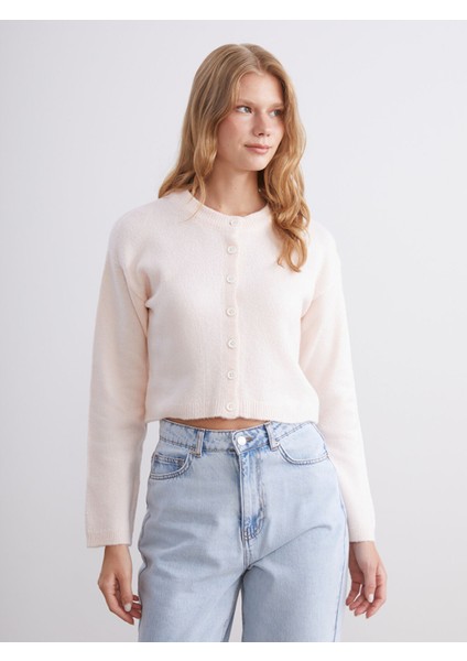 Yeni Sezon Bisiklet Yaka Kadın Triko Hırka