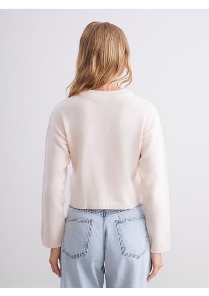 Yeni Sezon Bisiklet Yaka Kadın Triko Hırka fırsatları