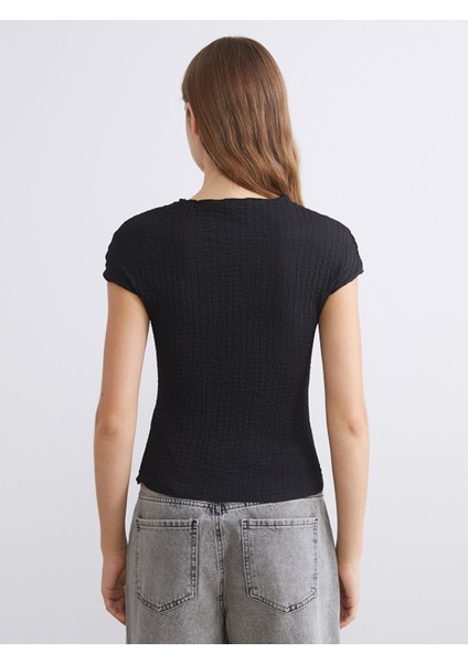 Yeni Sezon Bisiklet Yaka Dokulu Kadın Body fırsatları