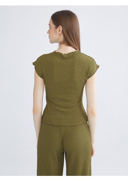 Yeni Sezon Bisiklet Yaka Dokulu Kadın Body fırsatları