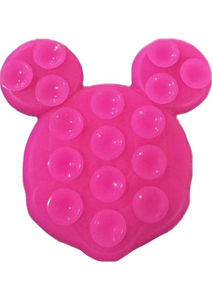 Vakumlu Telefon Tutucu Mickey Pembe