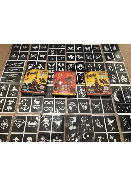 50 Sayfa Kına Deseni ve 12 Tüp Golecha Kına Seti fiyatları