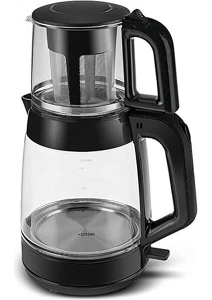 Glass Tea Xl 2 In 1 Cam Çay Makinesi Shiny Black fırsatları