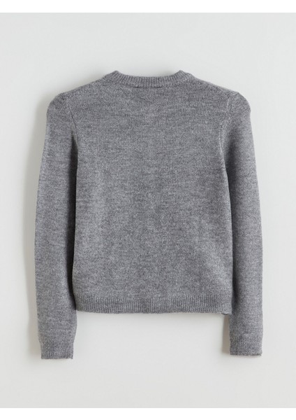 Yeni Sezon Bisiklet Yaka Kadın Triko Hırka modelleri