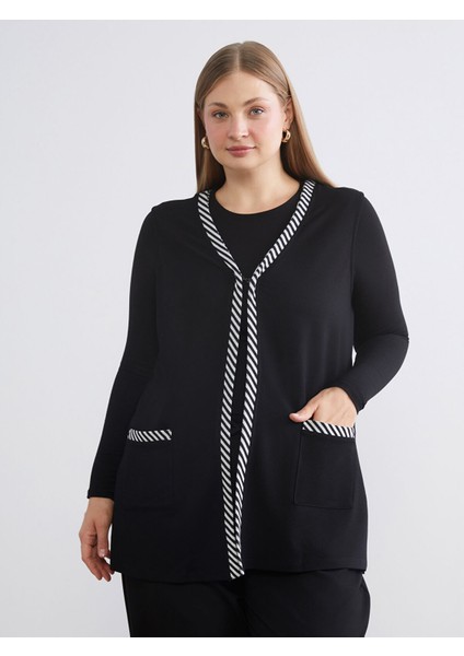 Yeni Sezon V Yaka Çizgili Kadın Yelek fiyatları