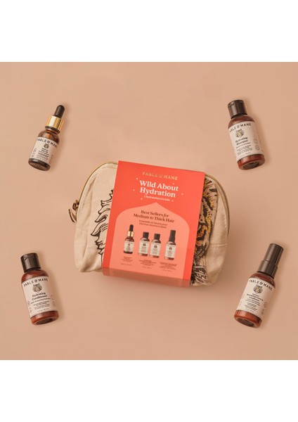 Wild About Hydration - Nemlendirici Rutin Seti, Orta - Kalın Telli Saçlar 14,4 ml + 3 x 50 ml fiyatları