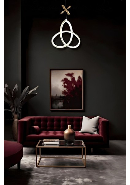 Melisia White Gold Tek Renk Modern Sarkıt LED Avize fiyatları