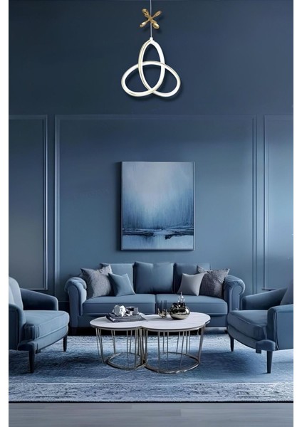 Melisia White Gold Tek Renk Modern Sarkıt LED Avize modelleri