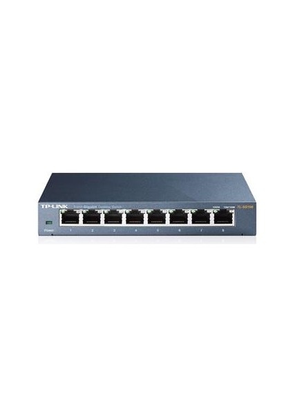 Tp-Lınk TL-SG108 8 Port Gıgabıt Masaüstü Metal Kasa Swıtch