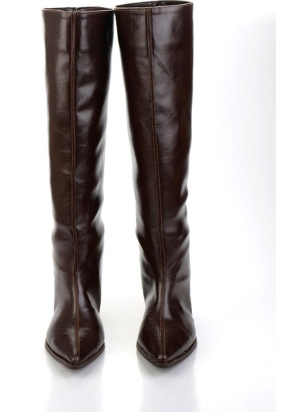 Kahve Kadın Çizme K03606060042 fırsatları