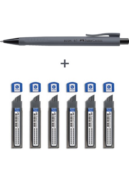 Econ Versatil,urban 0.7 Uç& 6'lı Super Fine Min 2b 0.7 Uç, 7'li Yazım Seti